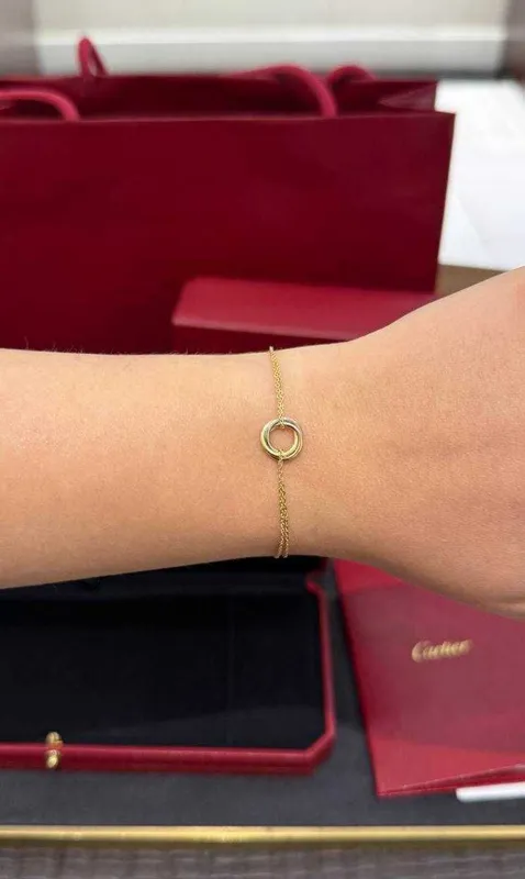 NEW Браслет Cartier Trinity на цепи — фото 1