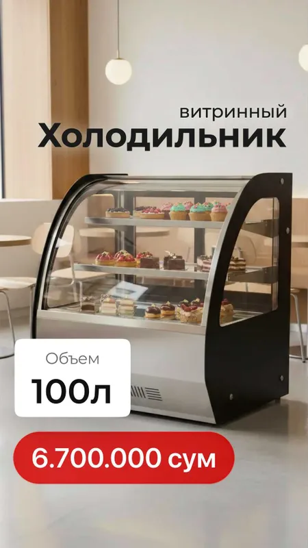 100 litrli vitrinali muzlatgich - Витринный холодильник 100 л