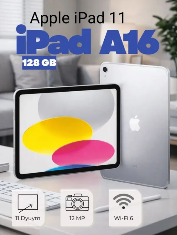 iPad A16 wi-fi 128 . Holati ideal 97% 80 sikl.
