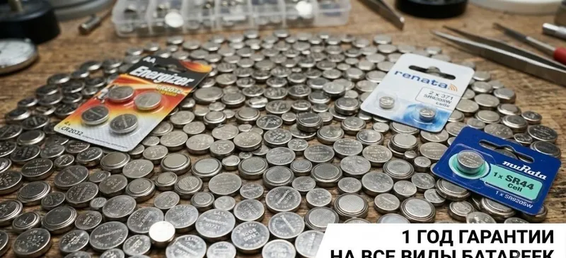 Замена Батареек в часах 2