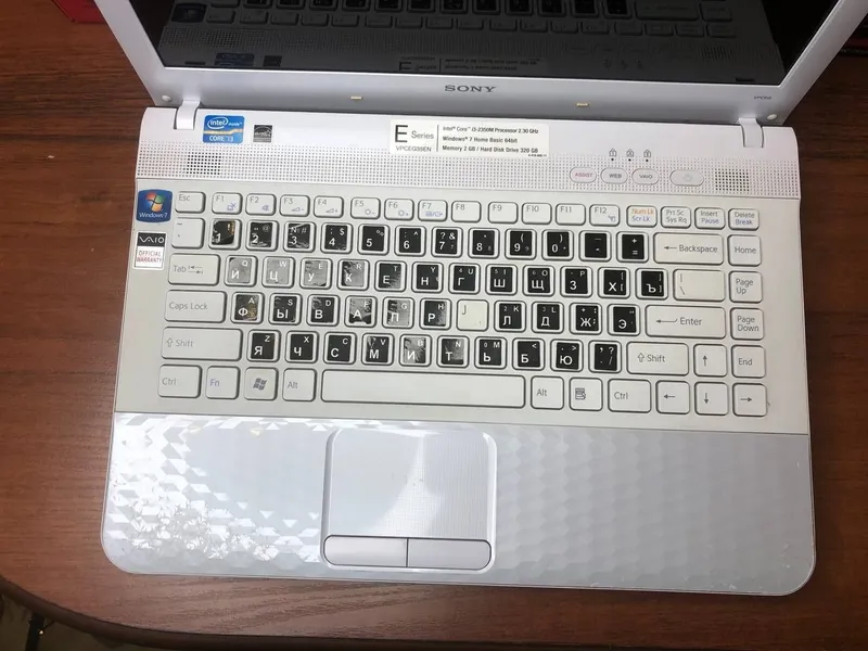 Быстрый ноутбук Sony Vaio intel Core i3 SSD в отличном состоянии — фото 1