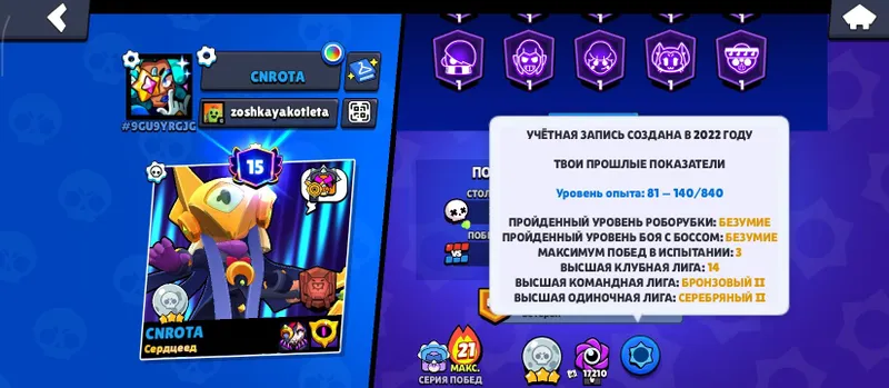 Аккаунт Бравд старс| Account Brawl stars — фото 1