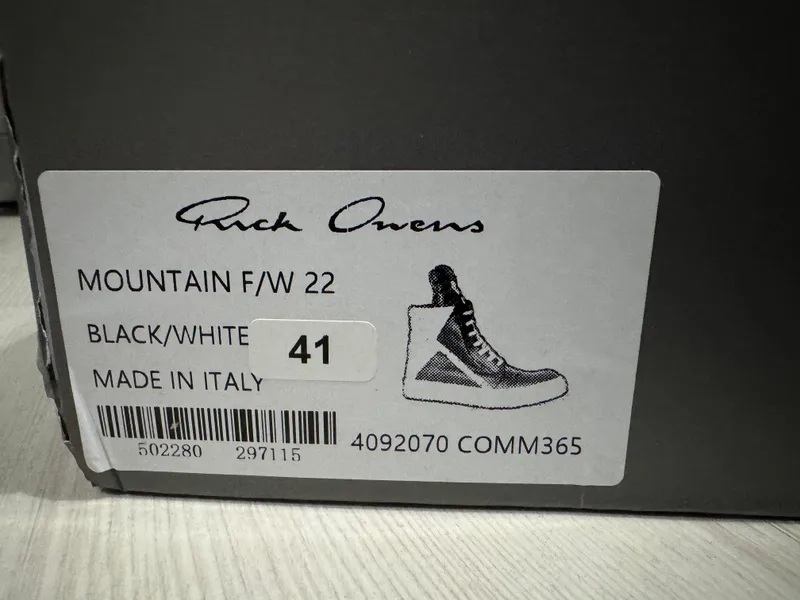 Rick Owens geobasket oyoq kiyimini sotaman 6