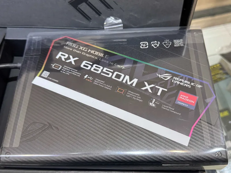ROG XG Mobile Radeon RX 6850M XT видео карта для ноутбуков 6 ROG XG Mobile Radeon RX 6850M XT видео карта для ноутбуков 6