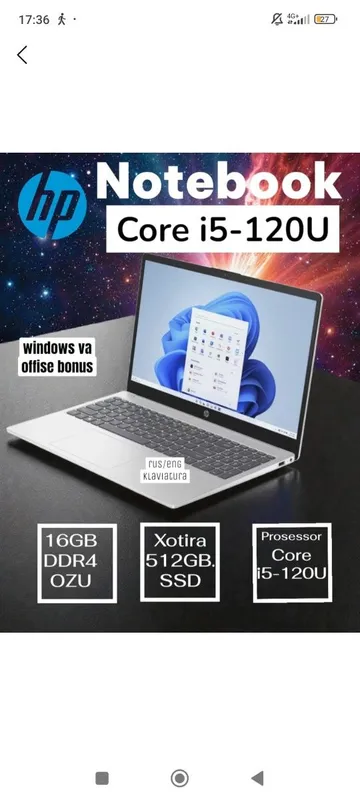 Noutbuk sotiladi HP yangı holatdagi 1 Noutbuk sotiladi HP yangı holatdagi 1