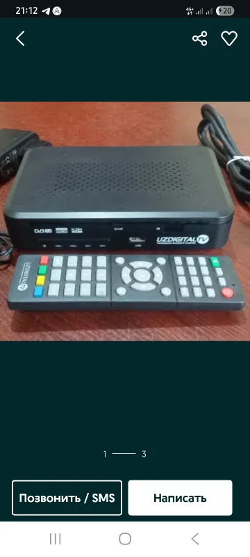 UZDIGITAL TV Tuner 65та Узбекистан ва Россия каналарини курсатади .. — фото 1