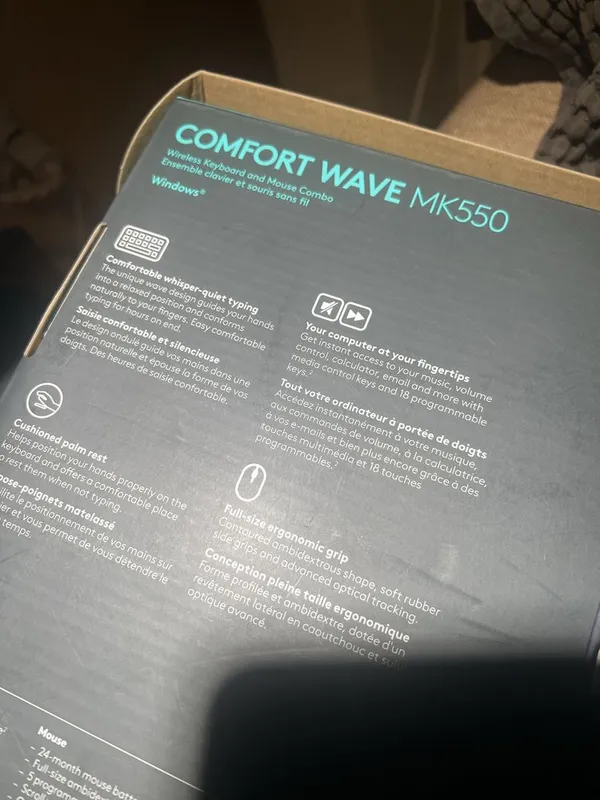 комплект беспроводной клавиатуры и мыши Logitech MK550 — фото 3