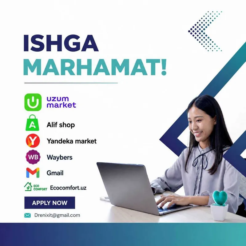 Marketpleys orqali savdo yunalishiga ishga xodim kerak