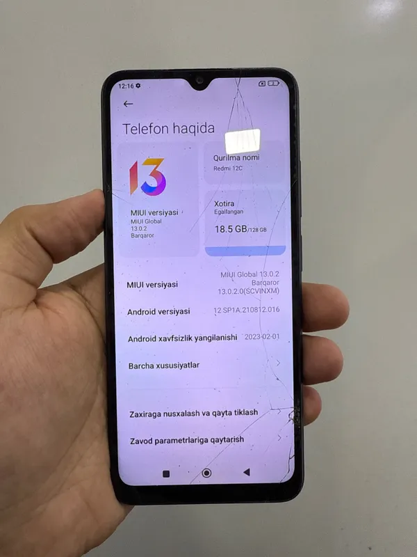 Redmi 12C arzon 128gb