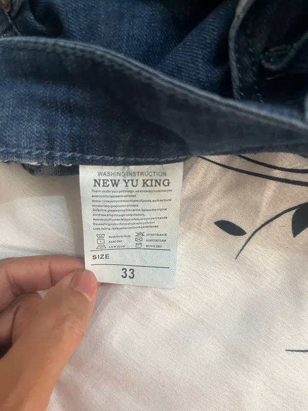 Erkaklar jinsi shim, 33 razmer 2