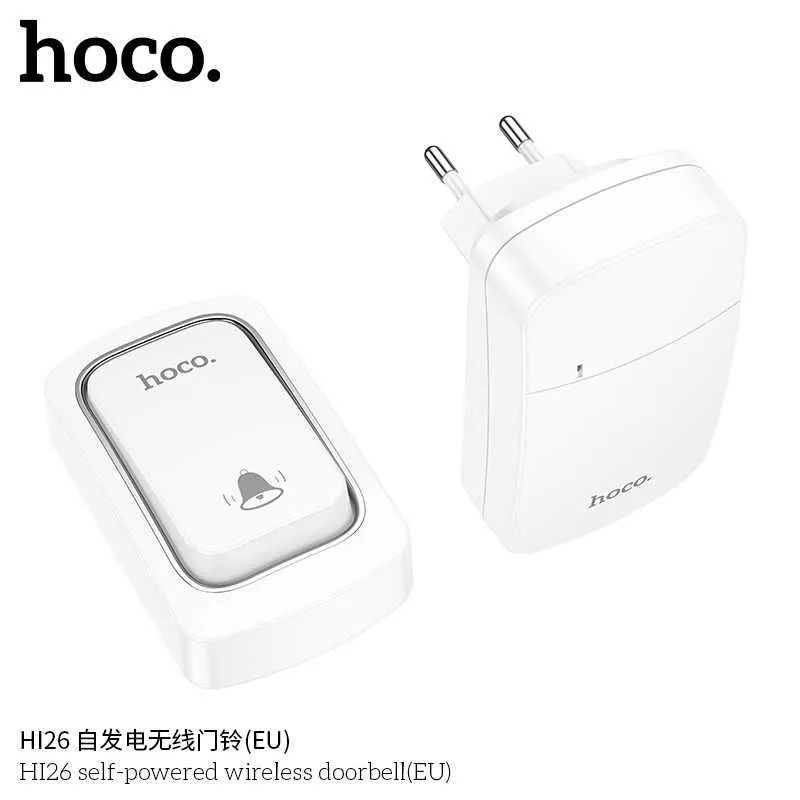 Hoco HI26 Самогенерирующий беспроводной дверной звонок (евростандарт) — фото 4