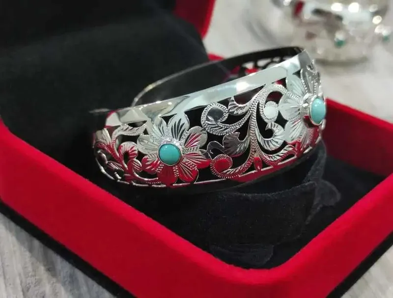 Bilak uzuk braslet, kumush 925 6 Bilak uzuk braslet, kumush 925 6
