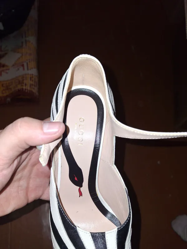 GUCCI LESLEY ZEBRA tuflilari 3 GUCCI LESLEY ZEBRA tuflilari 3