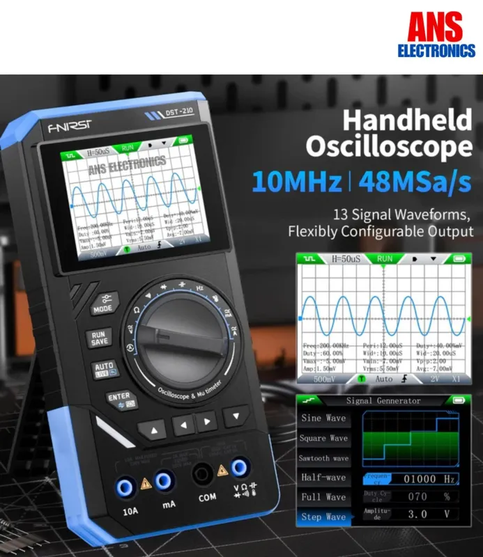 Тестер FNIRSI DST-210 3в1 58 y.e. ОПИСАНИЕ Многофункциональный тест — фото 2