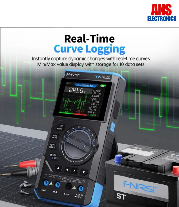 Тестер FNIRSI DST-210 3в1 3 Тестер FNIRSI DST-210 3в1 3