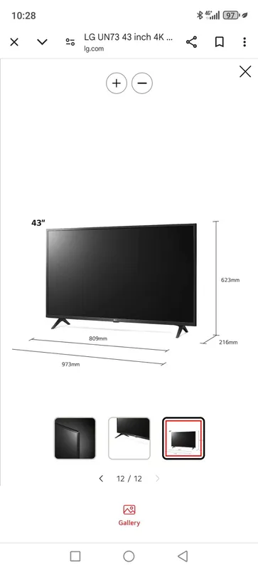LG 43un73 led televizor