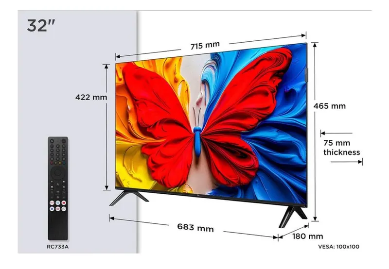 Телевизор от фирмы TCL QLED TV SMART TV 32,43,50,55,65 — фото 2