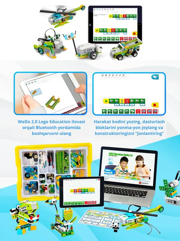 WeDo 2.0, Robototexnika, LEGO, Stem oʻyinchoq — фото 4