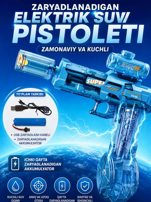 Elektr suv to'pponchasi akkumulyatorli