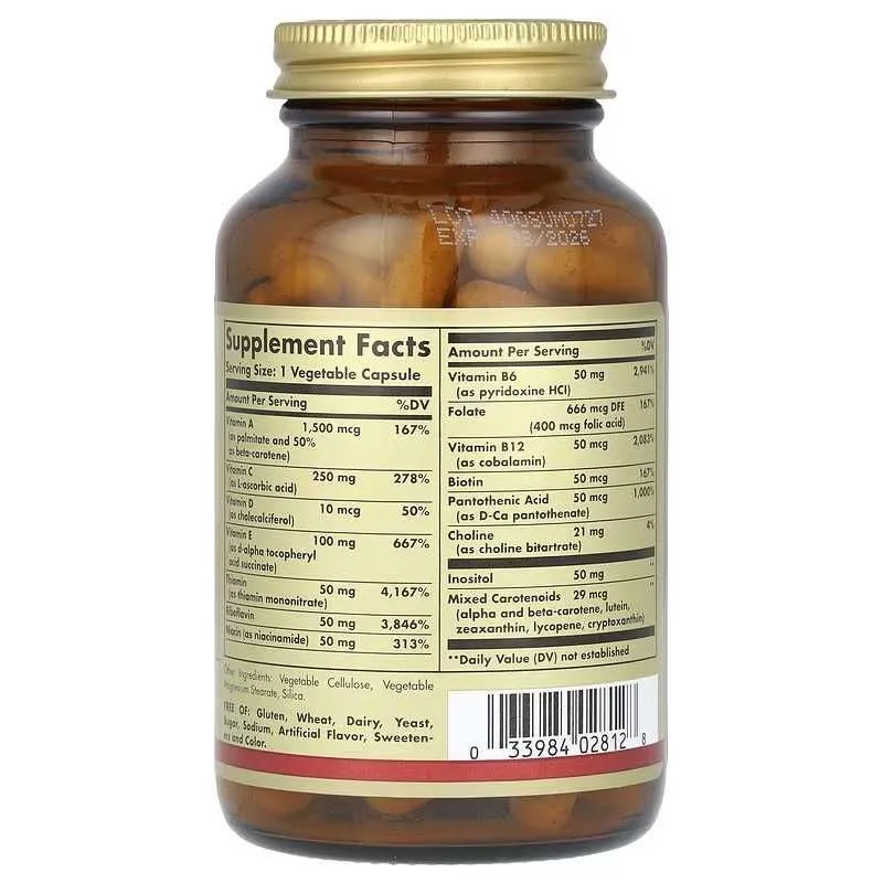 Solgar Vitamins Only витамины 90 вегетарианских капсул — фото 2