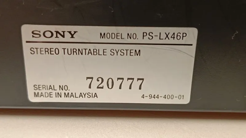 Проигрыватель Sony PS-LX46P 3