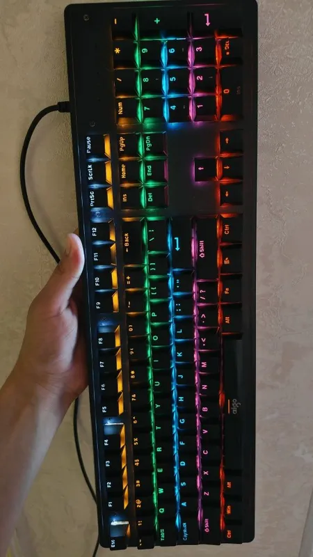 Aigo mexanik klaviatura, клавиатура механическая с подсветкой RGB