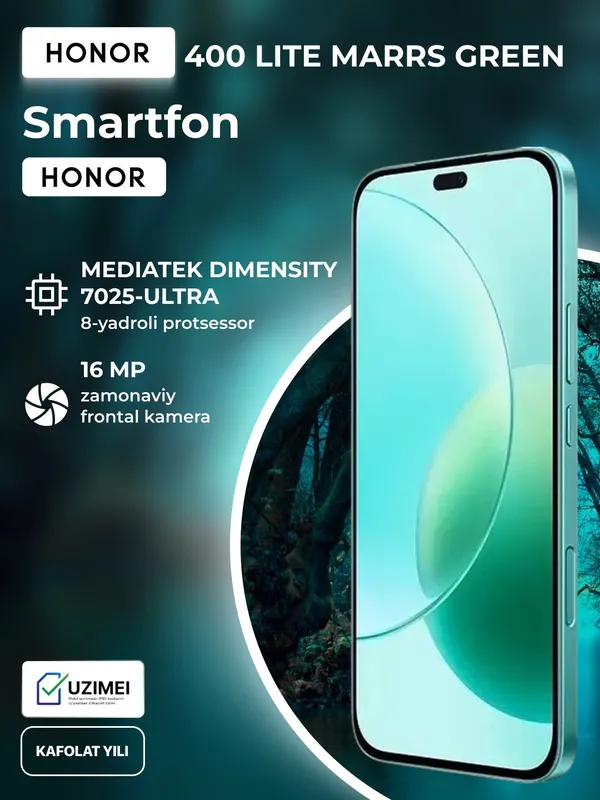 Смартфон Honor 400 Lite, 8/256 GB, 5230 mAh, 6,7", Marrs Green — фото 6