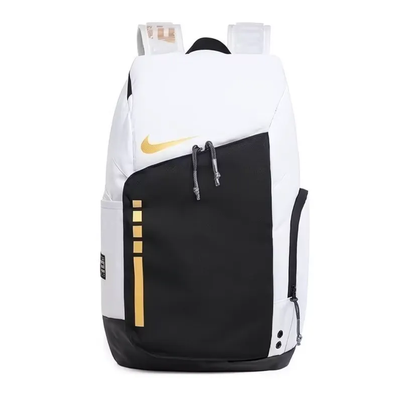 Рюкзак Nike Elite белочёрный с золотыми элементами 1