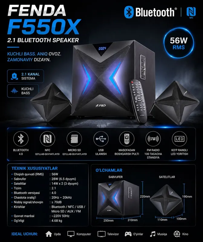 Fenda F550X kolonka 1