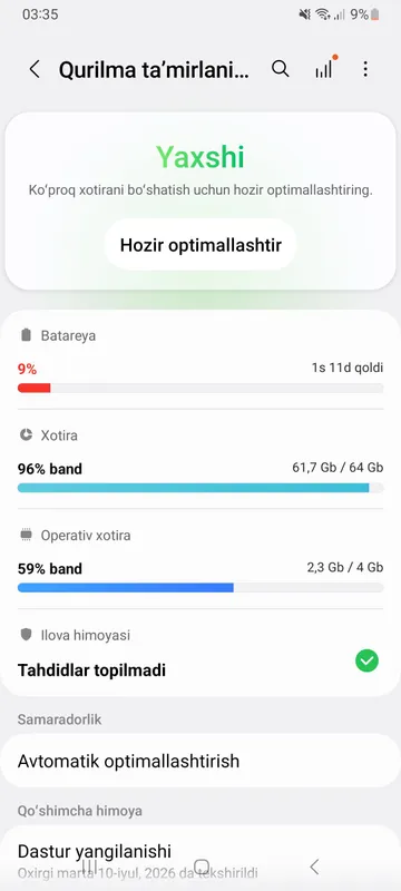 Samsung A32 hamma joyi radnoy karobka dokument bor 1
