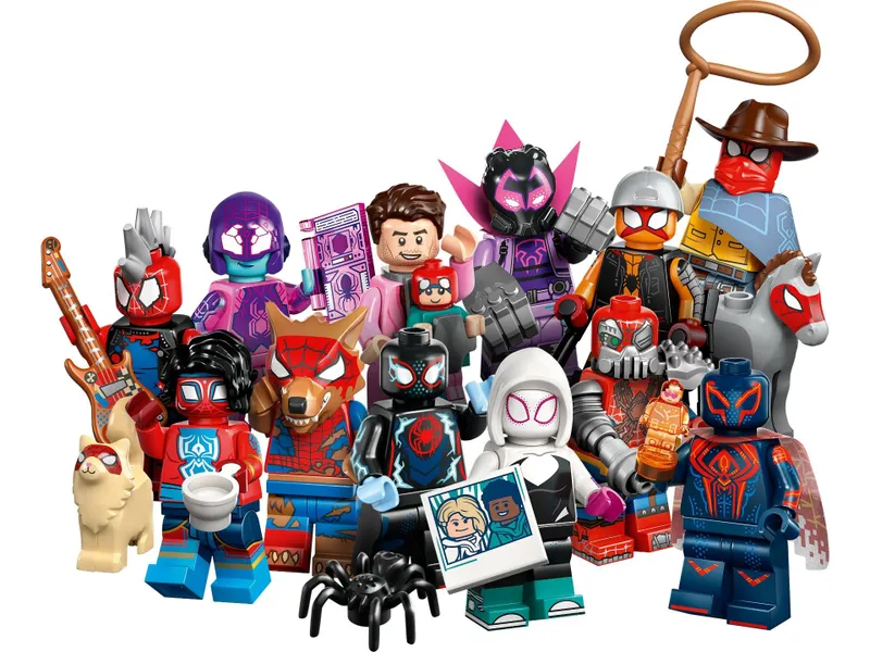 Lego spiderman across the spider verse