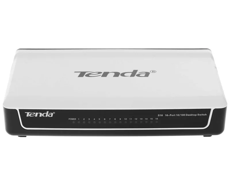 16 портовый сетевой коммутатор Tenda S16 1 16 портовый сетевой коммутатор Tenda S16 1