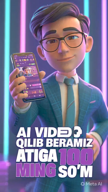 AI suniy intlekt vide qilib beramiz