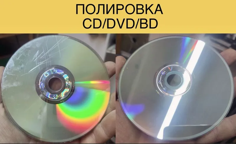 Полировка и восстановление CD/DVD/BD дисков.