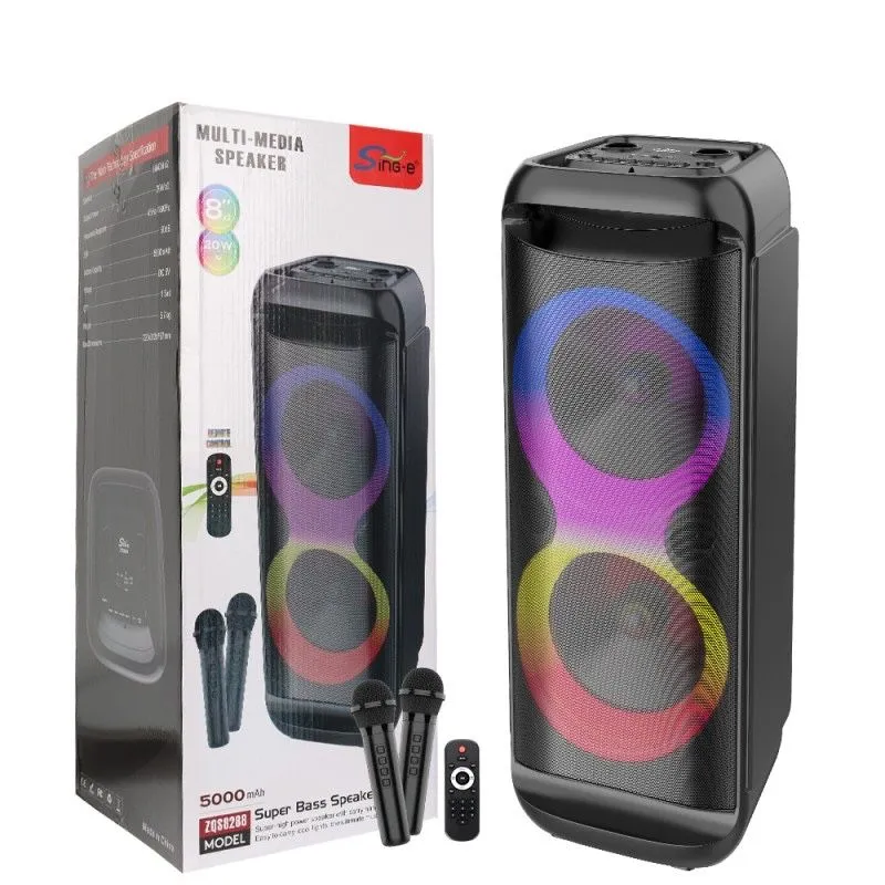 БЕПУЛ Доставка, Караоке Колонка, Karaoke kalonka zqs8288 +2та Микрофон