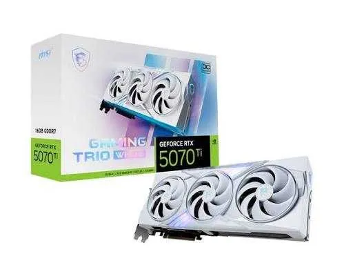 Видеокарта MSI GeForce RTX 5070 Ti GAMING TRIO OC WHITE Видеокарта MSI GeForce RTX 5070 Ti GAMING TRIO OC WHITE