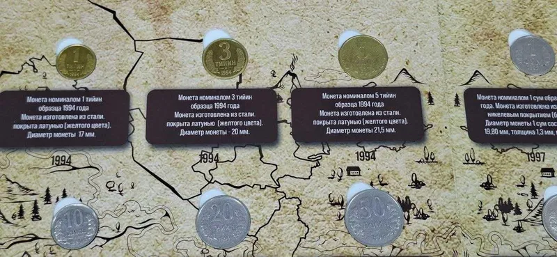Премиальный подарок из Узбекистана — набор монет 1994–2022 — фото 4 Премиальный подарок из Узбекистана — набор монет 1994–2022 — фото 4