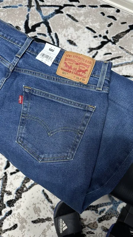 Джинсы Levi's 511 slim stretch fit.-34/34. — фото 4