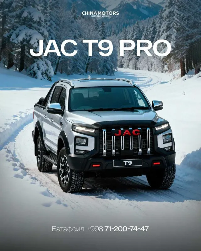 JAC T9 PRO ЖАК PIKAP Т6 T8 & T9 Пикап все виде сотувда таййор 3