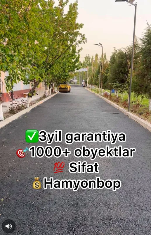 Asfalt ishlari | Kafolat + Eng sifatli xizmat