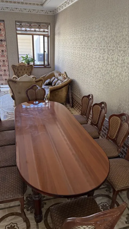 Stol stul mebel 12 kishilik | Стол и стулья на 12 человек 1 Stol stul mebel 12 kishilik | Стол и стулья на 12 человек 1