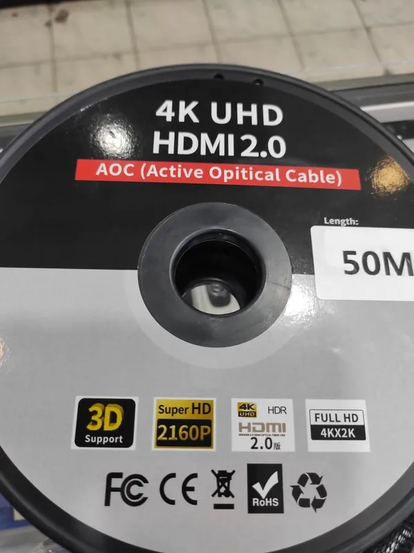 Hdmi кабель 40m/ метров 4 k ( оптический ) — фото 5