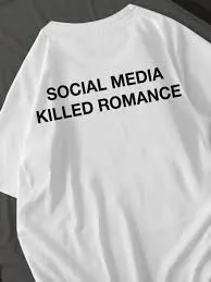 Social media killed romance футболка 2 Social media killed romance футболка 2