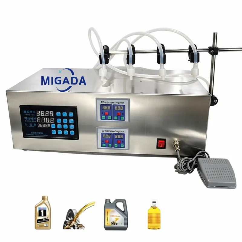Avtomat suyuqlik quyish apparati 5-1000ml Dozator yangi 4ta kallalik 3