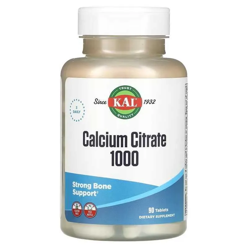 KAL, kalsiy sitrati, Calcium Citrate, 1000 mg, 180 va 90 ta tabletka 2 KAL, kalsiy sitrati, Calcium Citrate, 1000 mg, 180 va 90 ta tabletka 2
