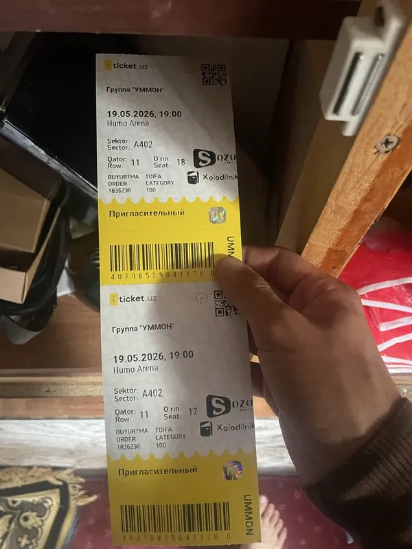 bugun ummoni kansertiga belet bor 3 ta qogan