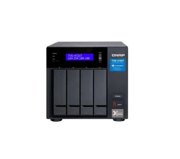 < Сетевой RAID-накопитель QNAP TVS-472XT-PT-4G 4-Bay 3.1GHz 4GB 1