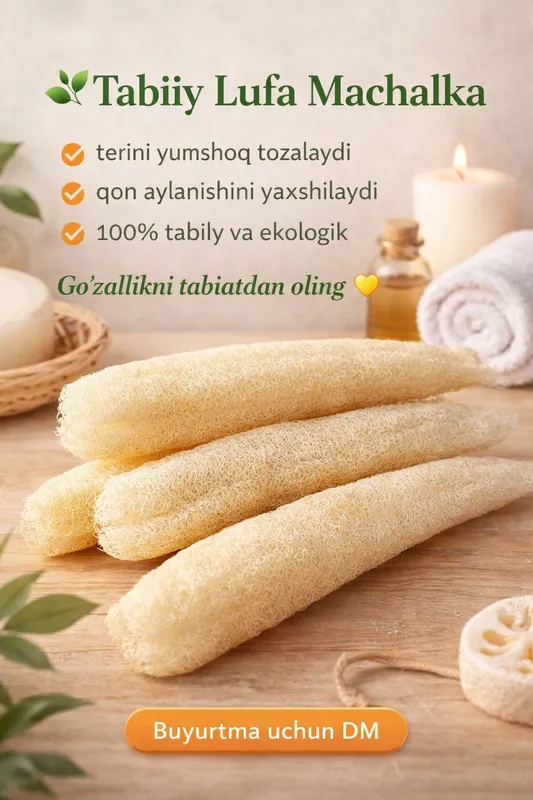 100% tabiiy lufa machalka