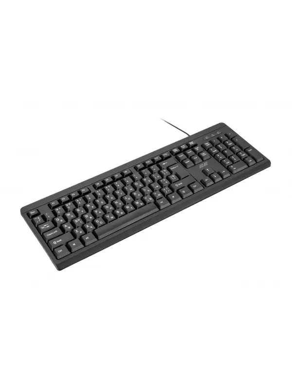 Проводная мембранная клавиатура 2E KS108 USB Black (2E-KS108UB) — фото 2
