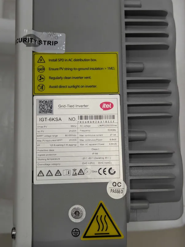 itel Energy quyosh invertorlari (On-grid) — фото 4